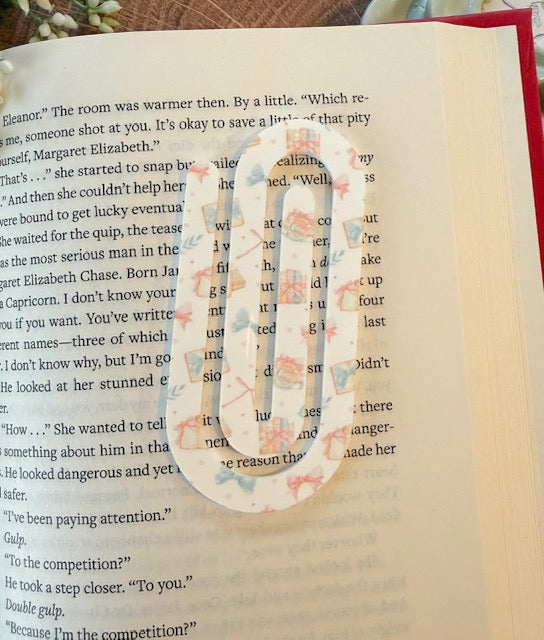 Books & Bows Jumbo Paper Clip Bookmark
