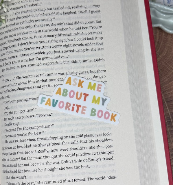 Favorite Book Sticker