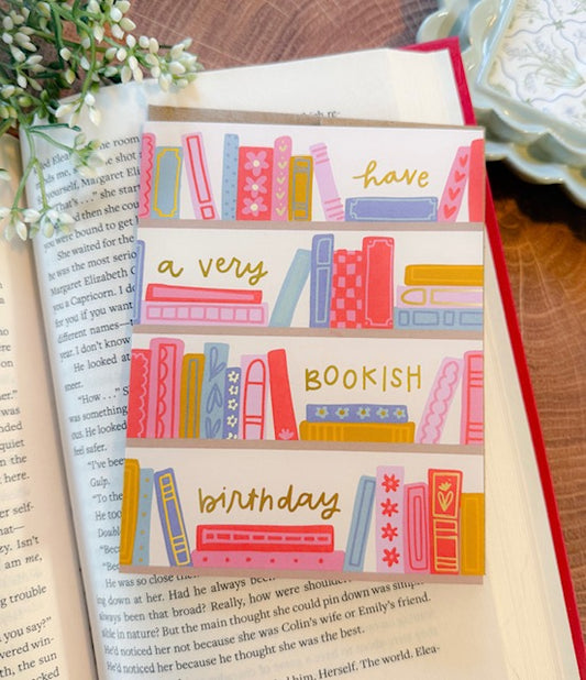 Bookish Birthday Card