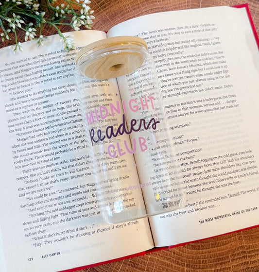 Midnight Readers Club Glass Tumbler