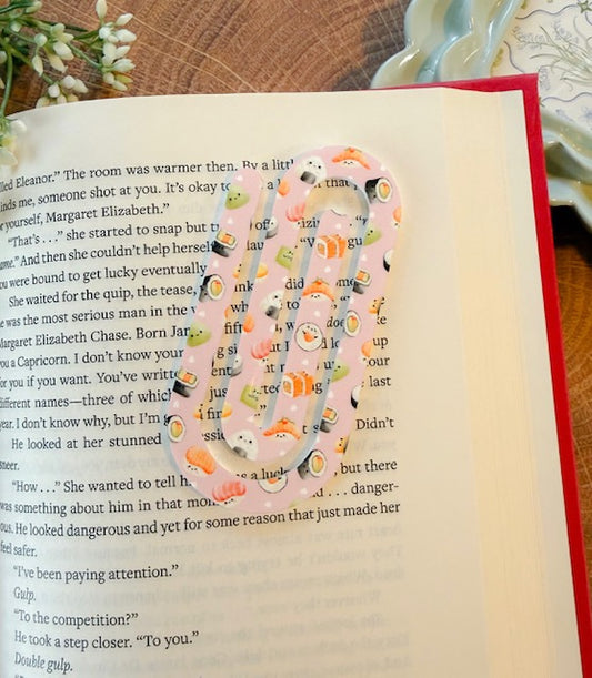 Happy Sushi Jumbo Paper Clip Bookmark