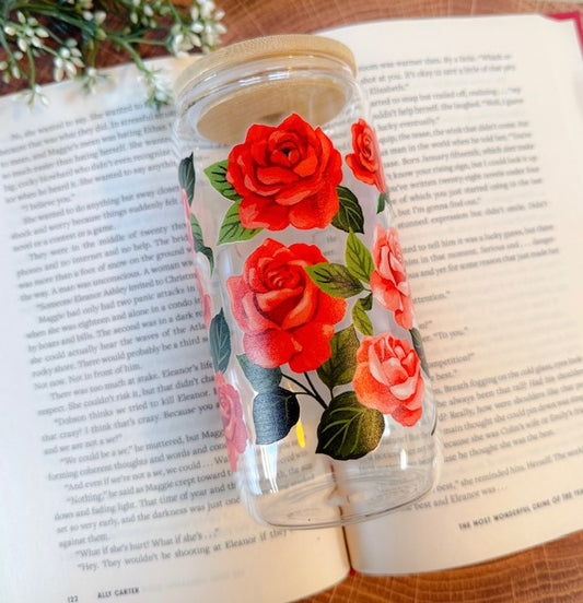 Roses Glass Tumbler
