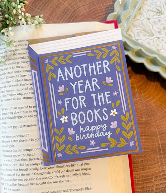 Another Year For the Books Birthday Card