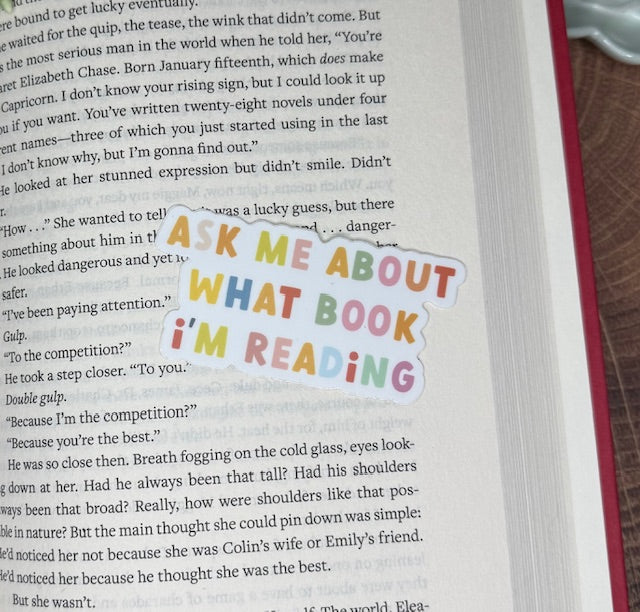 What Am I Reading Sticker