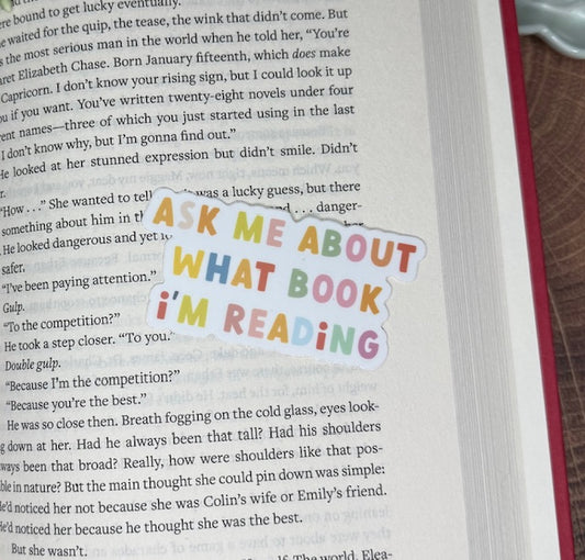 What Am I Reading Sticker