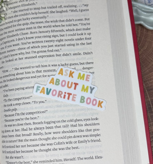 Favorite Book Sticker