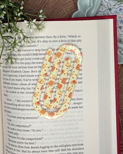 Books Jumbo Paper Clip Bookmark